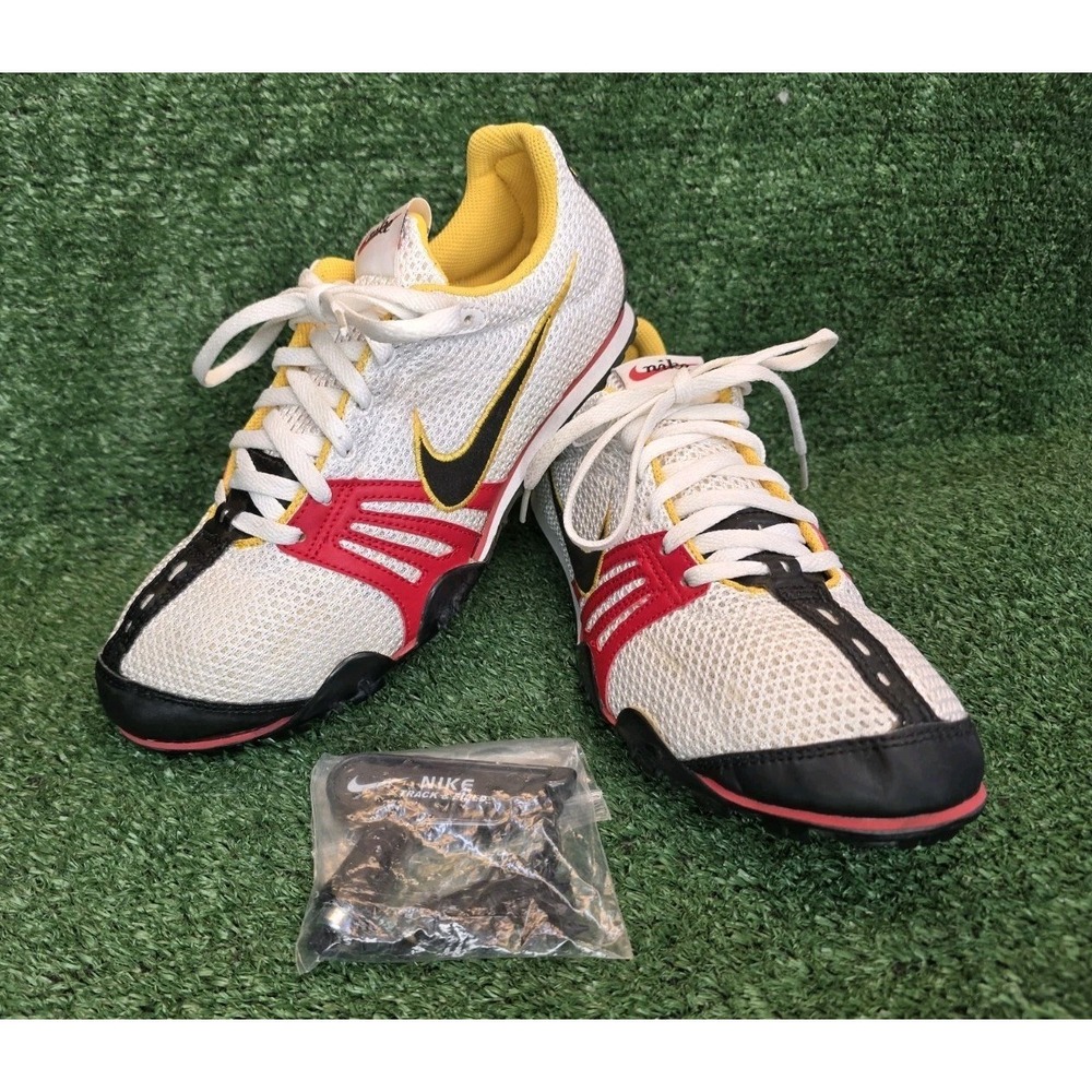 Mens 7.5 NIKE Bowerman Series Track & Field Spikes Running Shoes w/ New Spikes